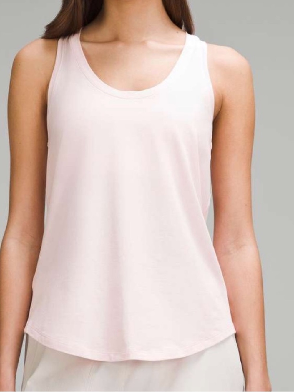 Lululemon racer back “Love” Tank Top - Blush Pink, Sz Large